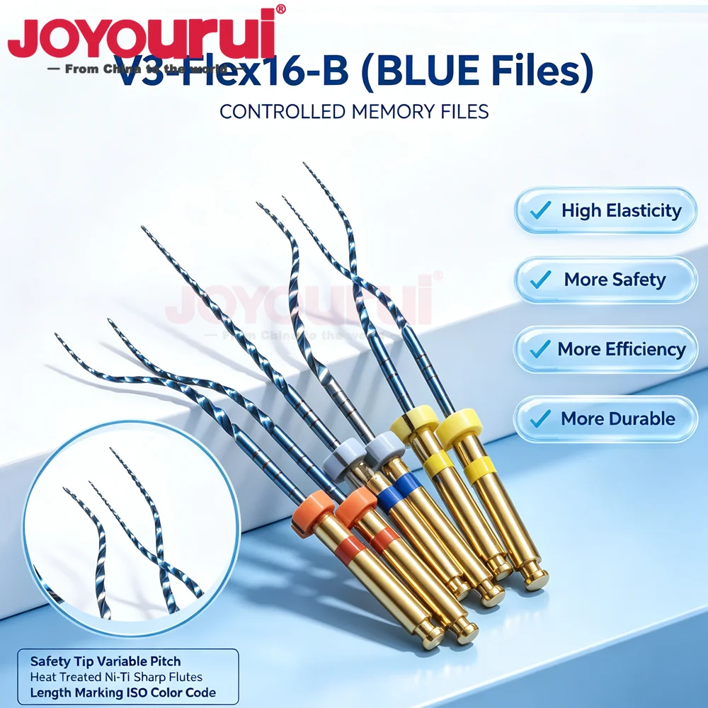 6Pcs Dental Niti Super Large Endo Blue 20# 25 30 Files Use 0.02 0.04 0.06 F1- F3 Gutta Percha Point Root Canal Obturation Drills