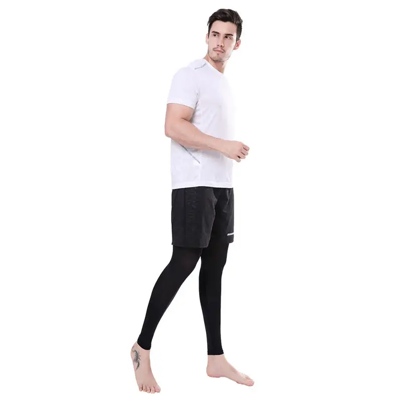 1 Pair Summer Comfortable Running Cycling Legs Sleeve Ice Silk UV Protection Compression Non-Slip Leg Warmer Cooling Sport Gear