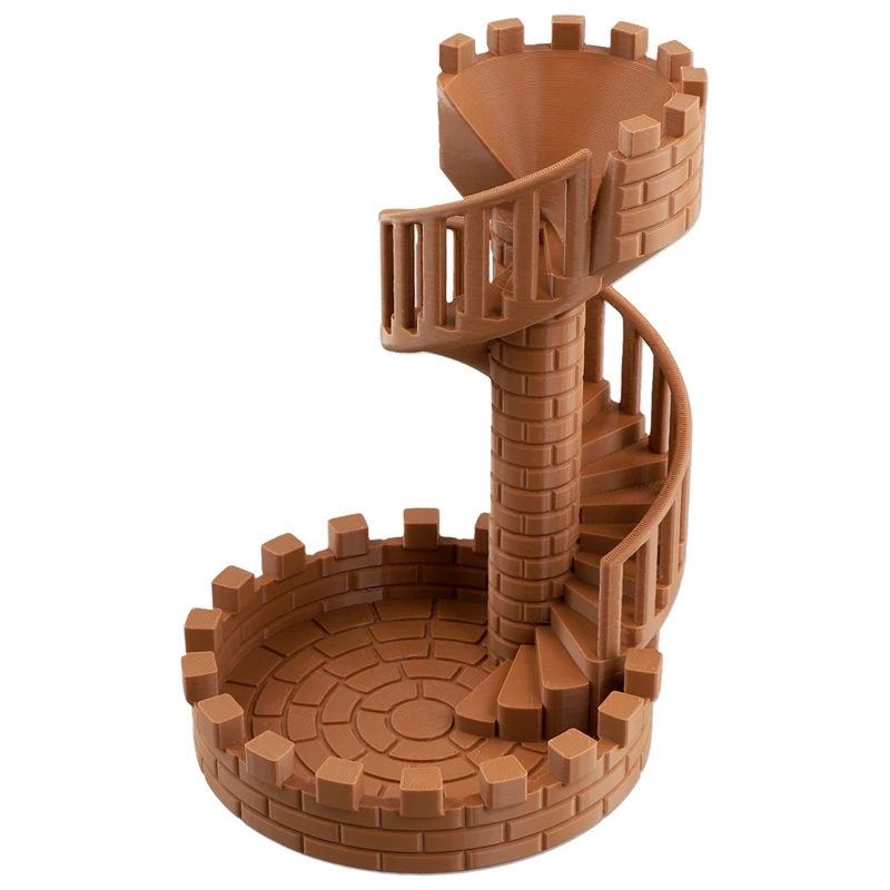 Dice Tower Bricks Castle Dice Tower Dice Rolling Tray Tower - Perfect For D&D Game RPG And Tabletop Gaming Best Gift