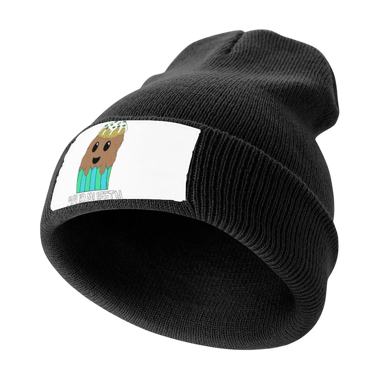 

Little Spud Muffin Knitted Cap Sunscreen Thermal Visor Christmas Hat Ladies Men's