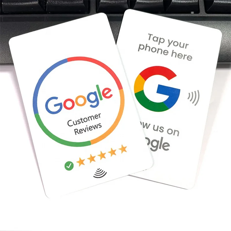 

Custom Google Review NFC Card Review Us On Google Business RFID Cards