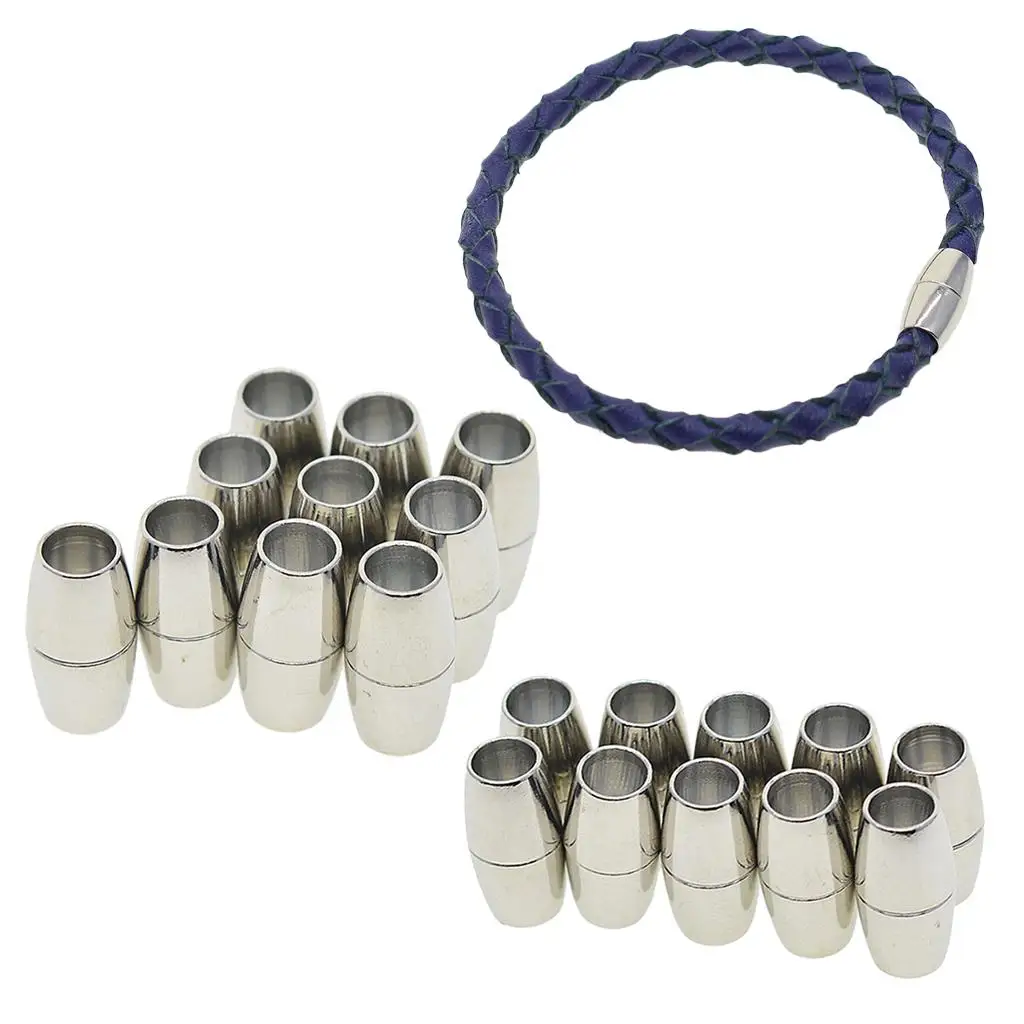 

Brass Magnetic Clasp Jewelry Making Accessories Silver End Caps for DIY Necklace Bracelet Projects