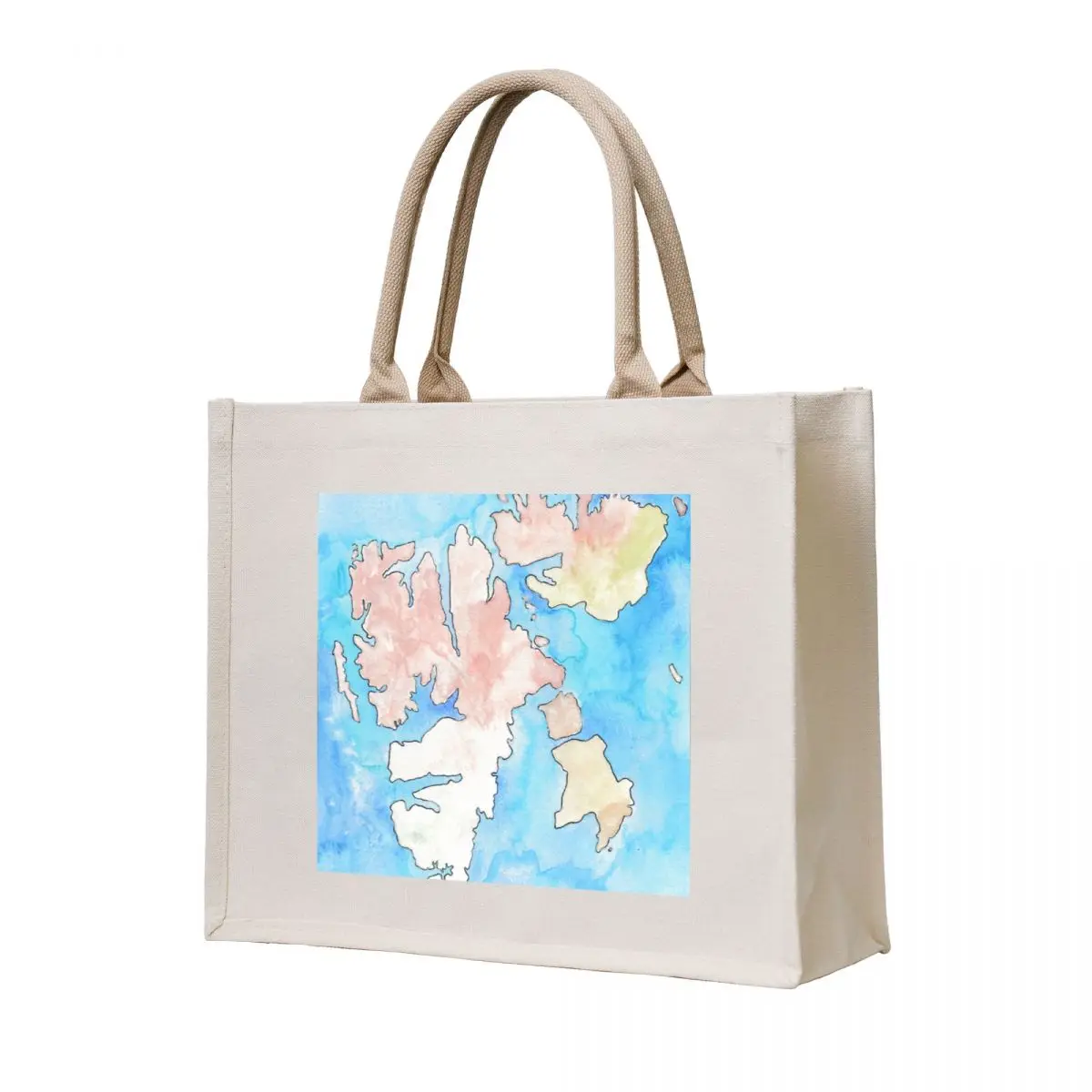 

Svalbard Map Tote Bag tote bag men's shopping bag logo Gift