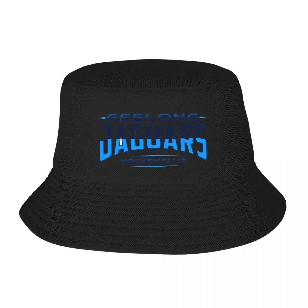 Geelong Jaguars Hockey Club - Blue Text - Transparent Background Bucket Hat Thermal Visor fishing hat Caps Male Women's