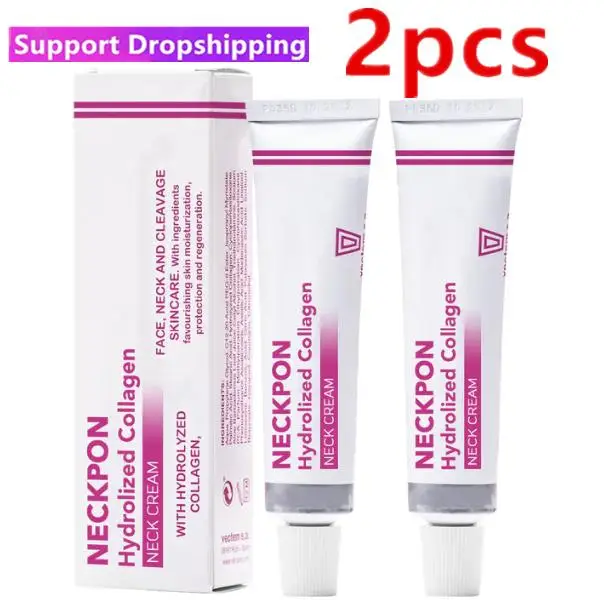 

2X Neckpon Hydrolized Collagen Neck Cream For Face Neck Cleavage Skincare Cream With Hydrolized Collagen Vera Anti-aging Cream