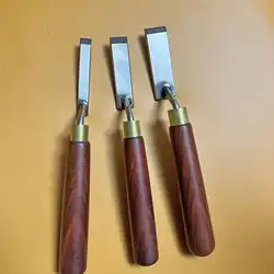 1 Set High Foot Shovel Woodworking Trimming Special Carving Chisel Flat Bottom Gooseneck Shovel Knife Hand Hardware Tools