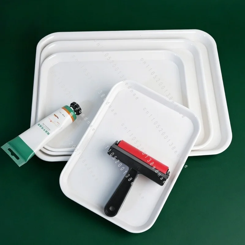 Painting ink tray, palette rubbing, ink tray art special easy-to-clean tool ABS ink tray