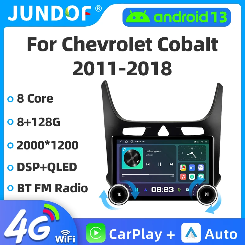 

11.8" 2K QLED Android 13 For Chevrolet Cobalt 2 2011-2018 Car Radio Multimedia Player Voice Control Navigation GPS Carplay