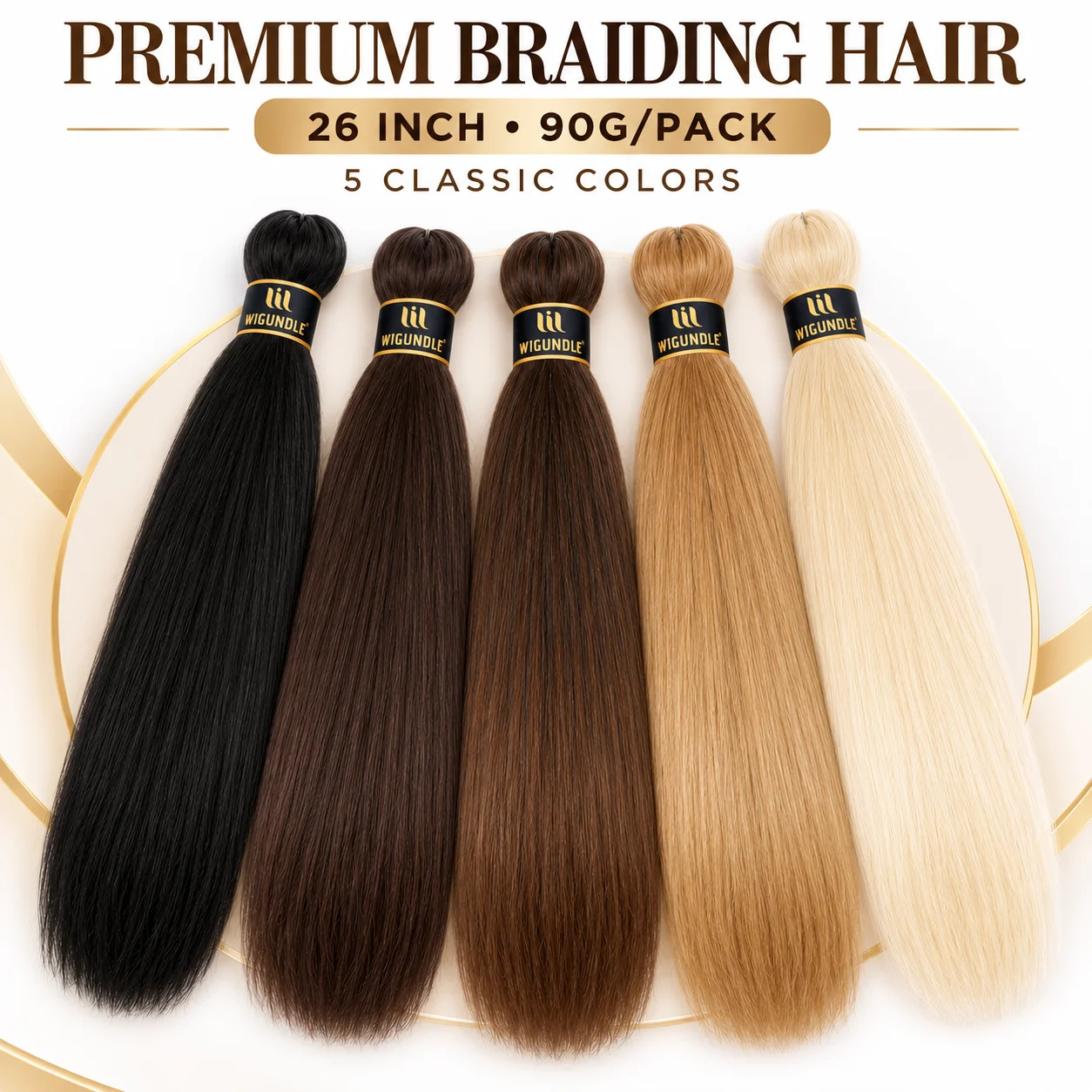 90g Sleek Straight Drawstring Ponytail Extension for Black Women Low-Temperature Flame-Retardant Synthetic Hair Wrap Around Pony