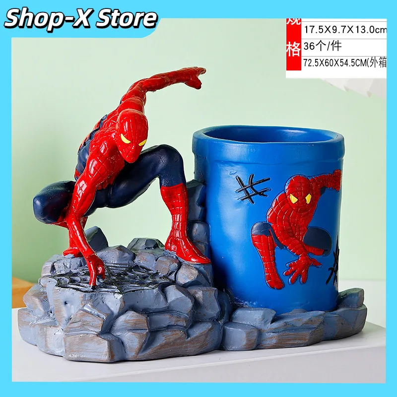 

Spider-Man Cartoon Pencil Holder - Creative Kids Desk Organizer, Non-Toxic Boys Birthday Gift, School Supplies & Home Decor