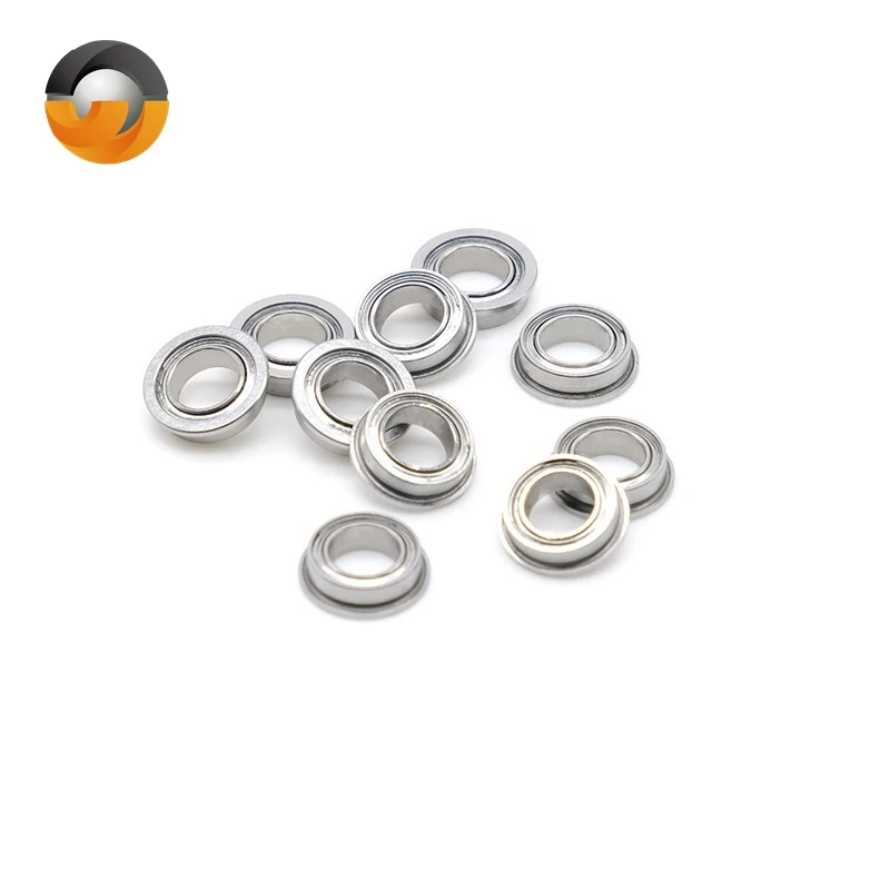10Pcs FR144ZZ Flanged Ball Bearing 3.175x6.35x2.779mm 1/8