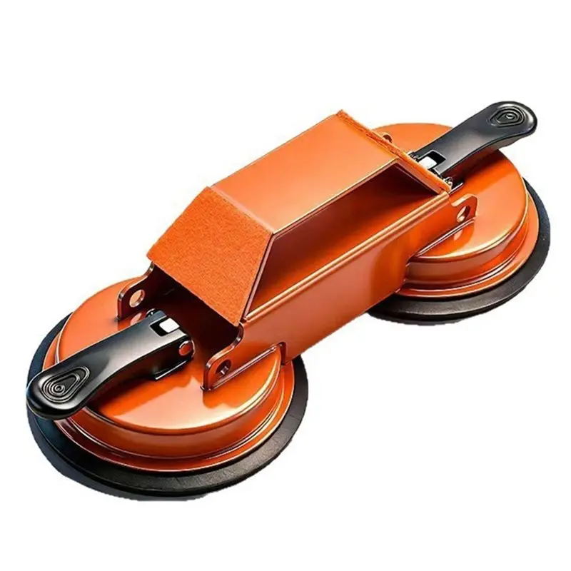 A44U Dual Suction Cup Floor Fixing Tool With 45° Striking Surface& 5 Adhesive Pads For Laminate& Vinyl Flooring Repairs Fixer