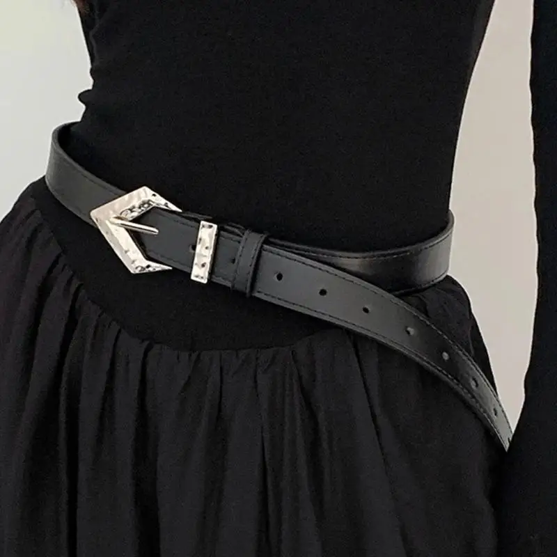 39bdカウガールジーンズ用スキニーベルト2000年代の女の子のためのヴィンテージバックルベルトヒップホップ