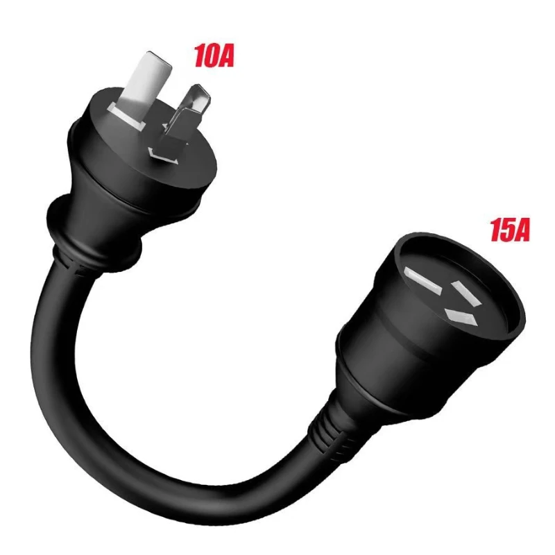 1pc 15a To 10a Charging Adapter 20CM Adapter Portable Ev Charger Accessory For Electric Vehicles Durable AU Plug Connector