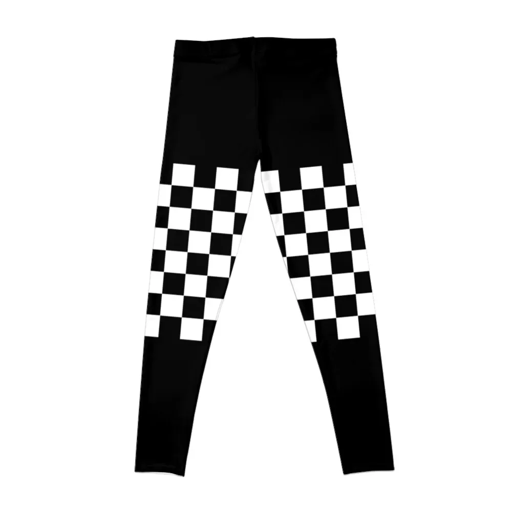 Black & White Checkered Ska Leggings Legging sport gym wear legging pants raises butt sporty woman push up Womens Leggings