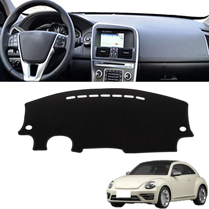 

Крышка приборной панели автомобиля, коврики от солнца, избегайте световых подушечек, защитные ковры для приборной панели для Volkswagen Beetle A4 1998 ~ 2011 гг.