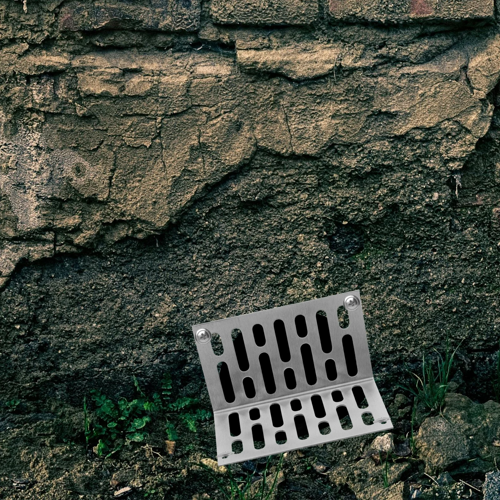 

L Shaped Corner Drain Stainless Steel Wall Side Floor Drain Right Angle Waste Filter For Home Garden Balcony Roof Drainage