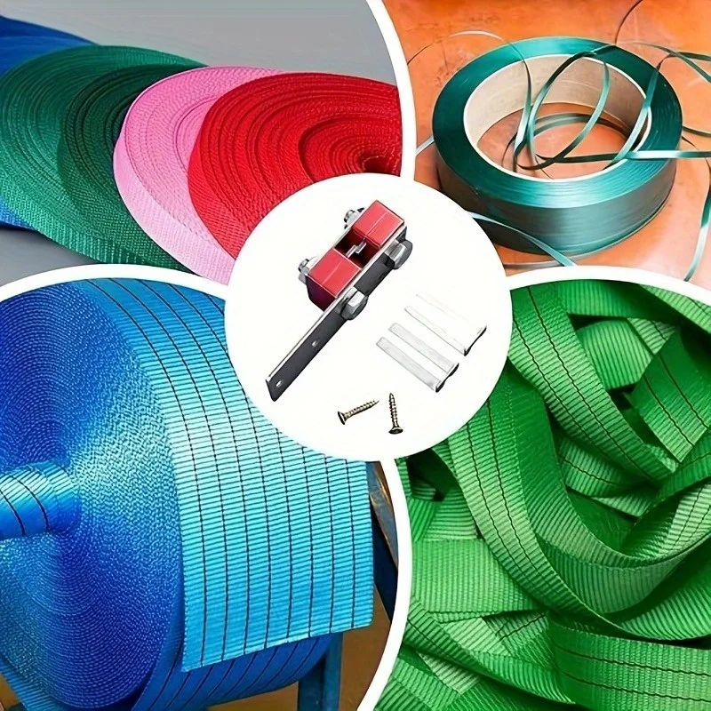 Strumento per la reggiatura dei fascette, taglierina per cintura in acciaio resistente per l'imballaggio e il raggruppamento, apriscatole per tenditori per cinghie in metallo ispessito