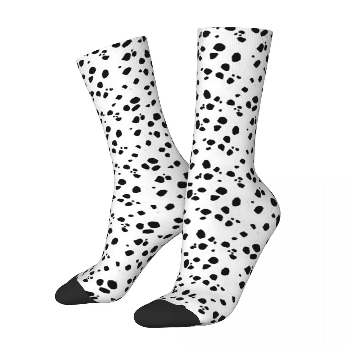 Cute Spots Dots Dalmatian Dog Print Socks Harajuku Super Soft Stockings All Season Long Socks Accessories for Man Woman's Gifts