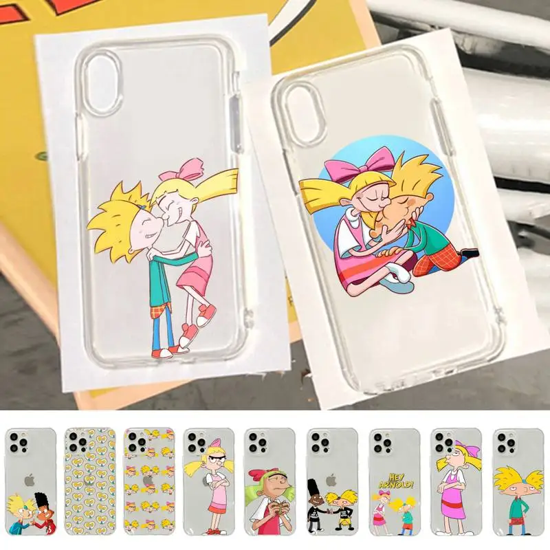 Hey Arnold Phone Case for iPhone 11 12 13 mini pro XS MAX 8 7 6 6S Plus X 5S SE 2020 XR case