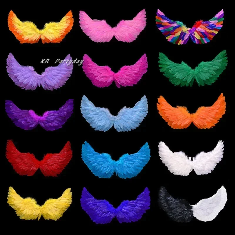 1pcs Angel Feather Wings Angel Feather Wing Child Adult Show Fairy Costume Cosplay Props Wedding Christmas Decoration