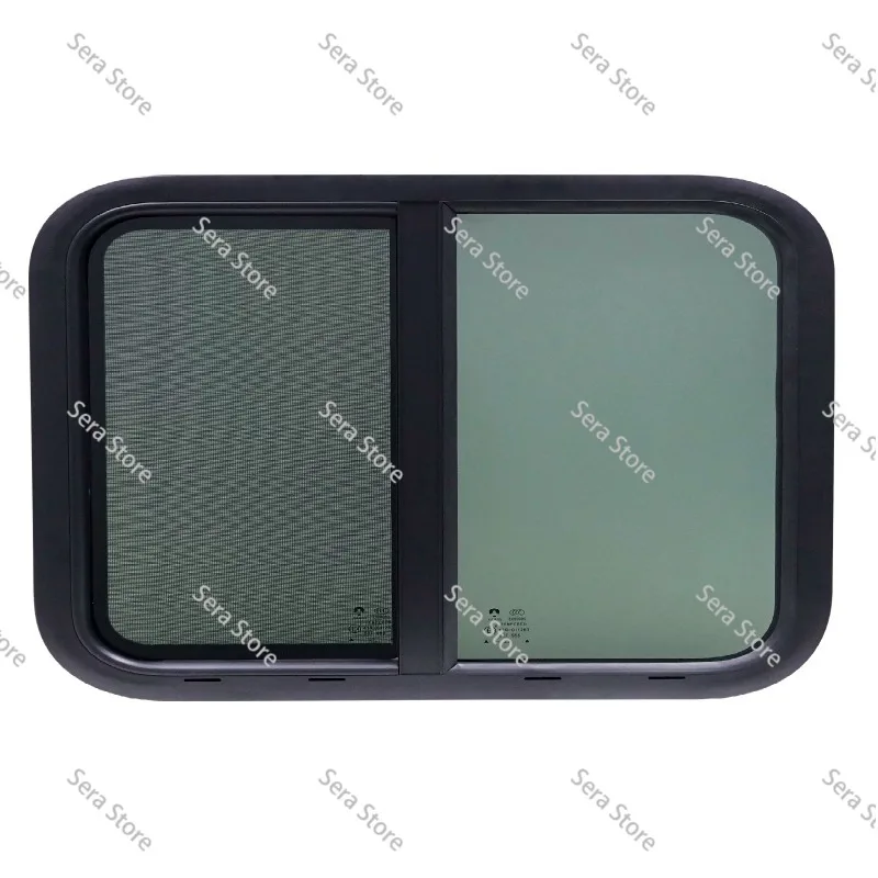 800*500mm Horizontal‑Sliding RV Side Window, Left‑Right Push‑Pull Camper Window for Caravan Motorhome