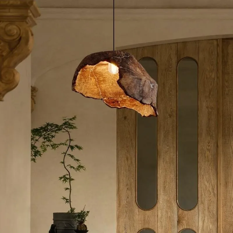 Japanischer Wabi-Sabi-Stil Kronleuchter Künstlerische Kreative Pendelleuchte Geeignet für Restaurants Gästehäuser Teestuben Cafés Lampen