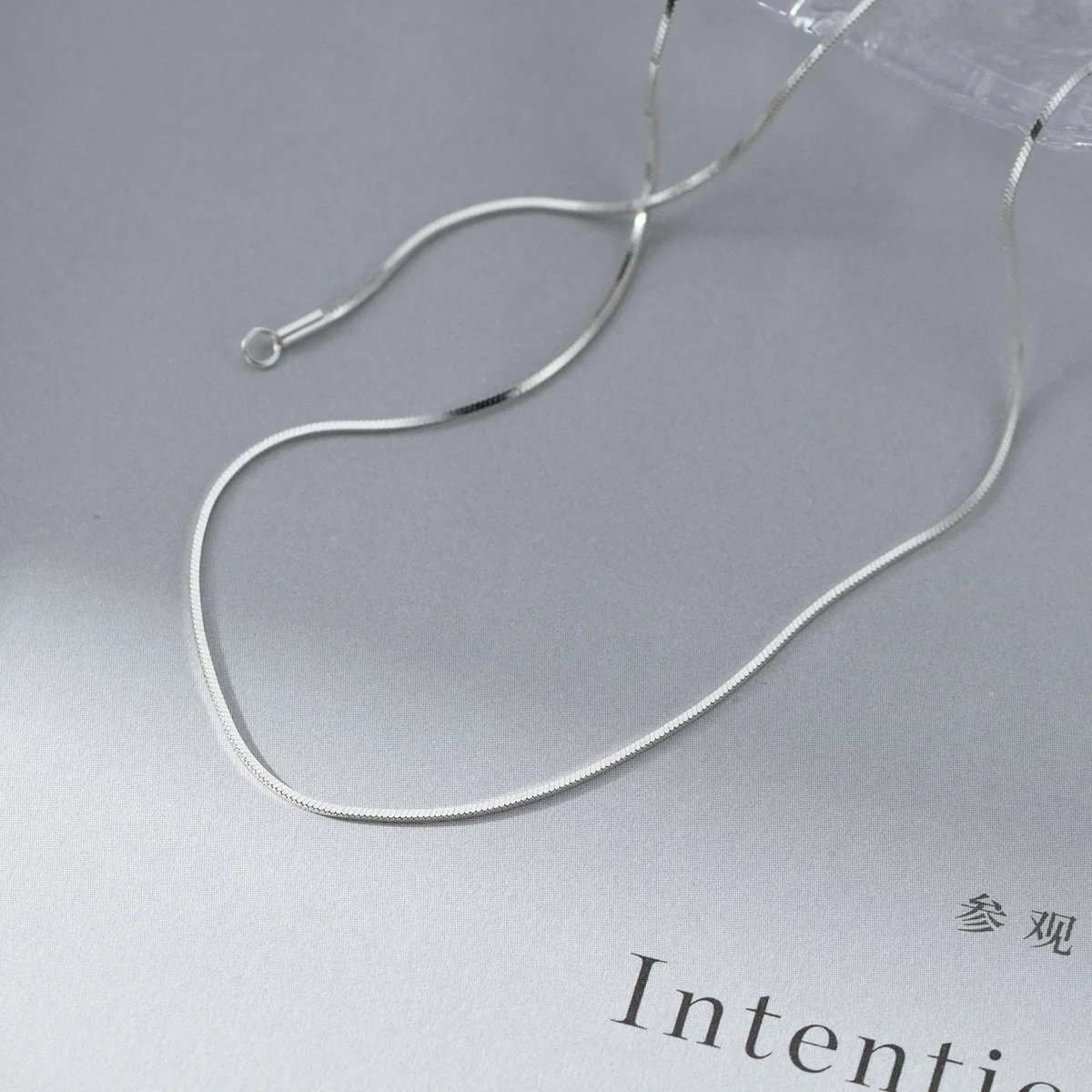 

39cm Silver 925 Necklaces For Women On Neck Snake Chain 925 Sterling Silver Chain Plain Chain Necklace Minimalist Simple