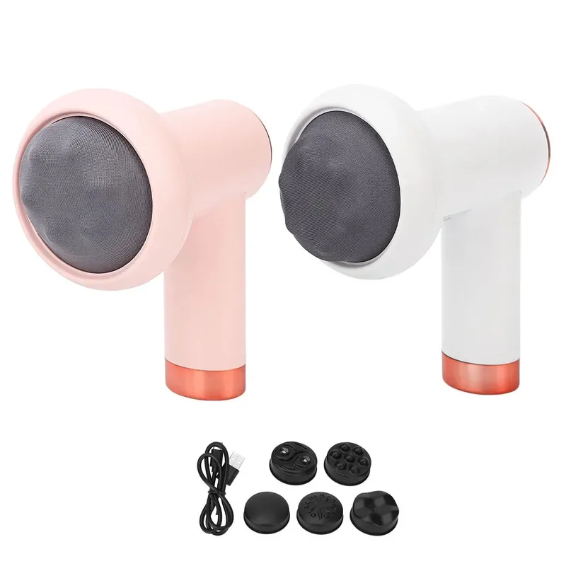 

Body Sculpting Machine Wireless Handheld 6 Levels Weight Loss Fat Burning Vibration Cellulite Massager with 5 Massage Heads