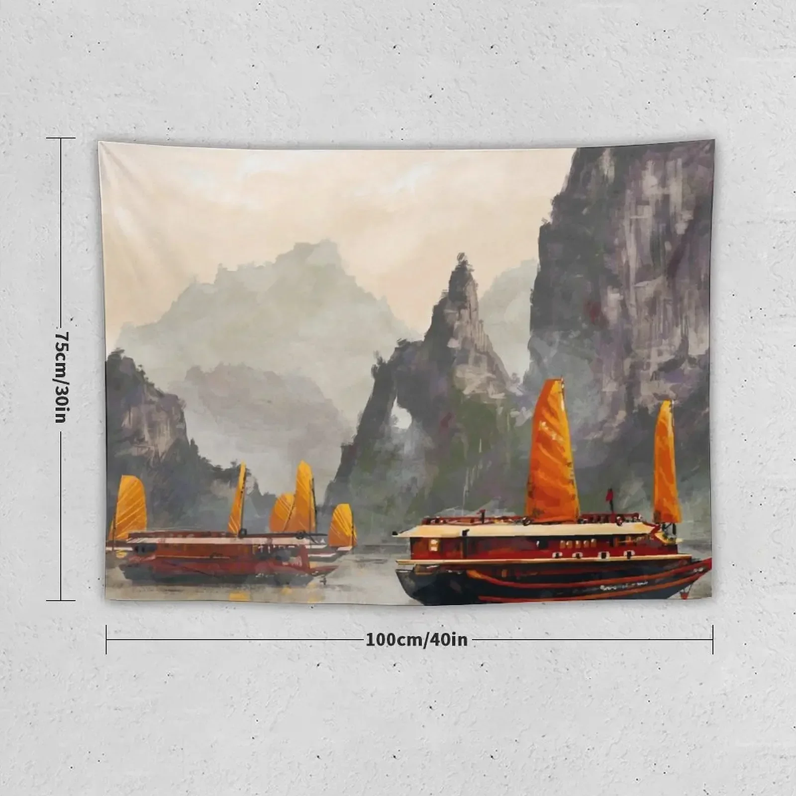 Ha Long Bay Tapestry Home Decorators House Decorations Wall Carpet Room Decoration Aesthetic Tapestry