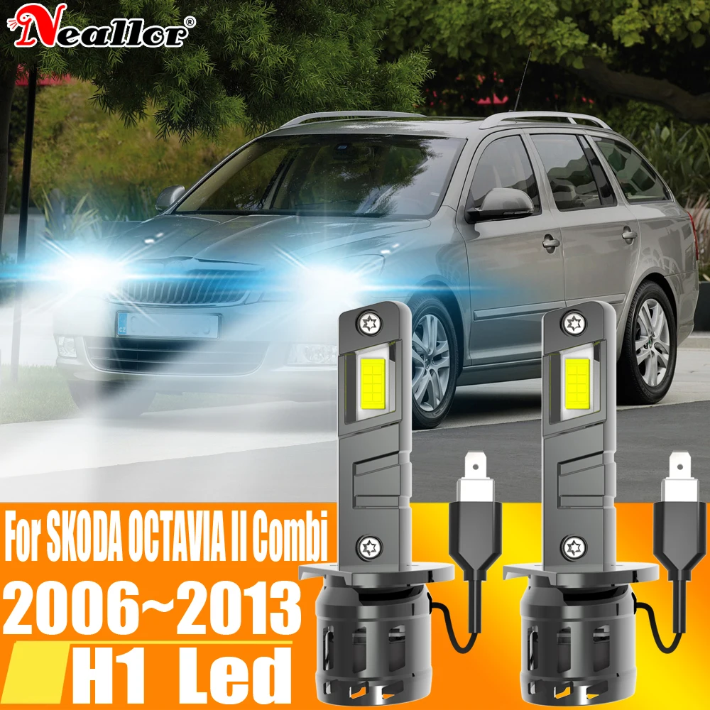 

H1 Led Light Canbus Bulb Car Headlight High Power Auto Fog Diode Moto Driving Running Lamp 12V 55W For Skoda Octavia 2 2006~2013