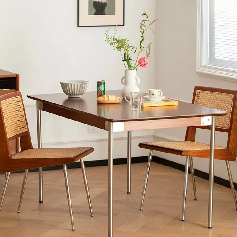 Meja Makan Nordik Modern Nigeria Meja Makan Kantor Pintu Masuk Mewah Klasik Baru Perabotan Rumah Muebles Kayu Desainer Yang Tidak Biasa