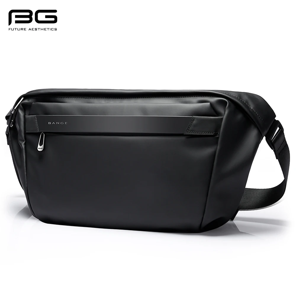 BANGE Anti-theft Men Shoulder Bag Multifunction Men's Shoulder Bag Water Bottle Messenger Crossbody Bags For Men Sling Pack