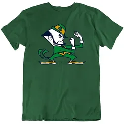 Fighting Irish Football Sports Logo Notre Dame Mascot Gift T Shirt Tee New