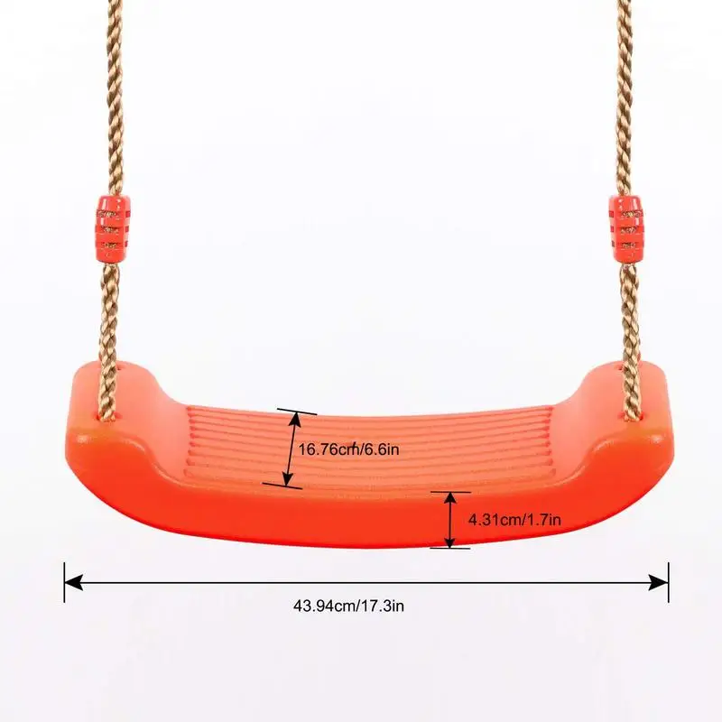 264lb Childrens Swing Seat With Set Accessories Outdoor Playground Garden Play Game U-shaped Swing Hanging Chair For Kids