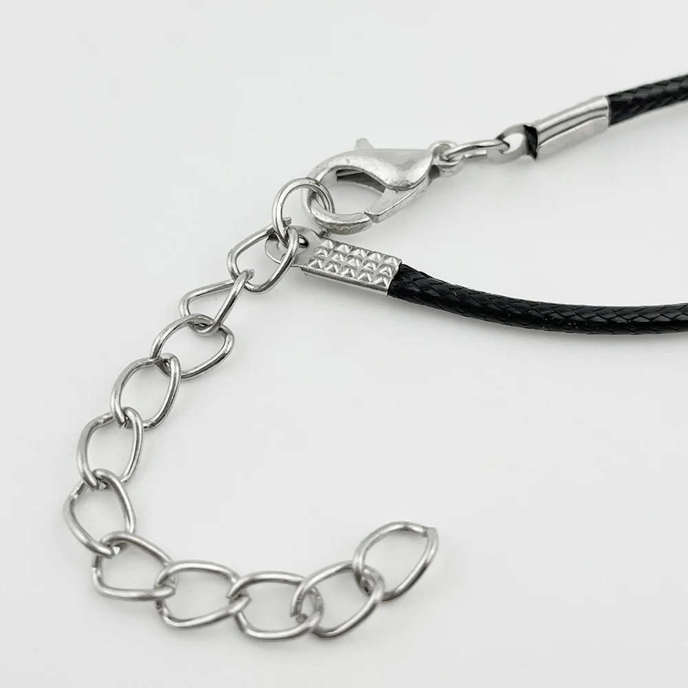 Heiliger Benedikt Medaillen-Halskette Katholisches Religiöses Schutz-Amulett 34cm Schwarzes Kordel San Benito Schmuck für Männer Frauen Geschenk – Detail 2