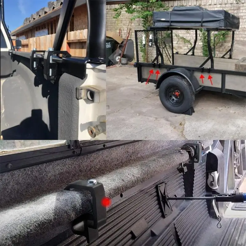 

D5BE Truck Canopy Canpy Caps Caps зажимы простые установки для безопасных приключений для путешествий