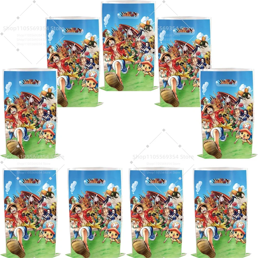 One Piece Neue One Piece Anime Cartoon Geschenktüte Geburtstagsparty Geschenkverpackung Wasserdichte Geschenktüte Goodie Bags Beutebeutel