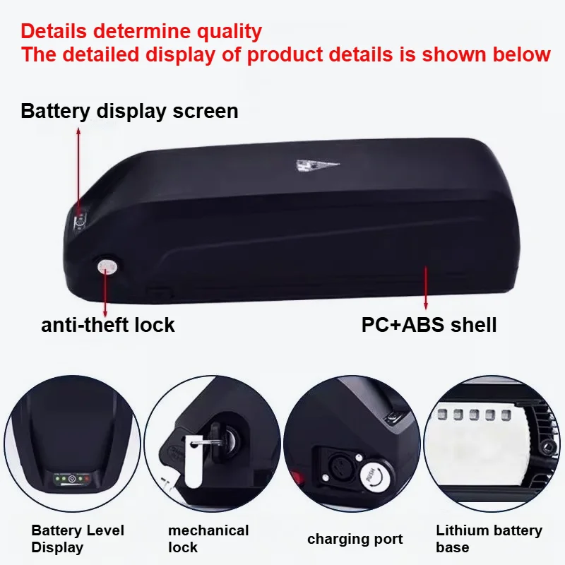 

Hailong High Capacity 48V 36V 40AH Lithium Battery for 18650.00 48V Battery Pack with BMS