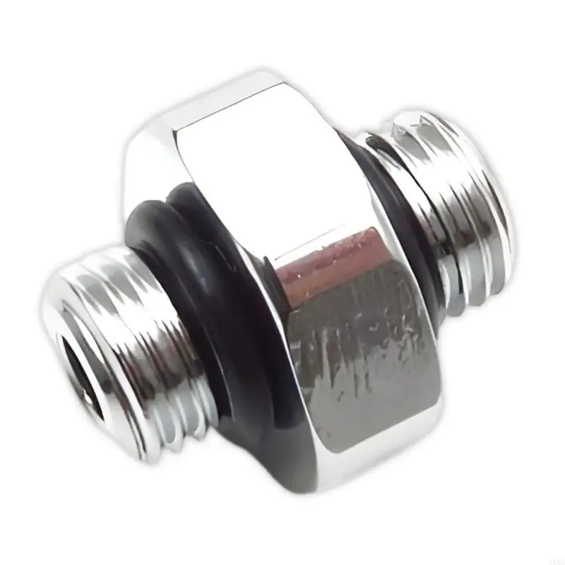 Drysuit Hose Adapter for Diving Gear with Metal Body, Threaded End and O-Rings Sealing Support for Scubas Hose Setups 4XBB