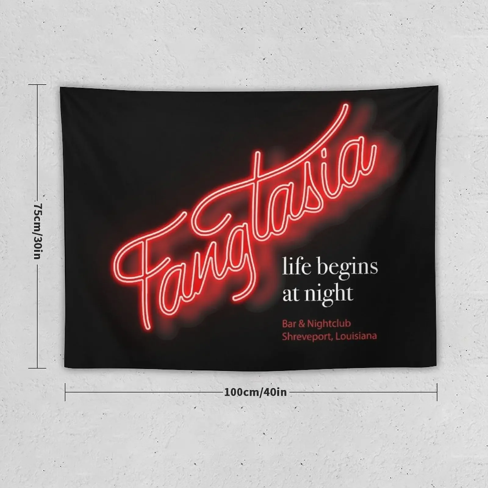 Fangtasia Nightclub Merch (True Blood) Tapestry Decoration Bedroom Room Decorator Tapestry