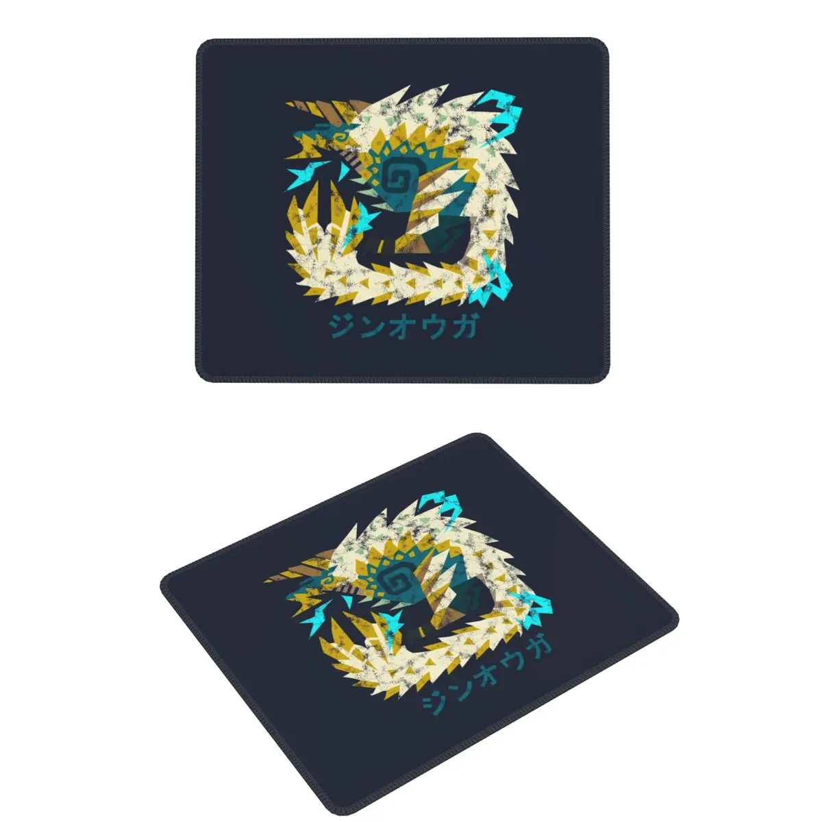 

Monster Hunter World Iceborne Zinogre Kanji Icon Коврик для мыши Компьютерная клавиатура Коврик для мыши Игровой коврик для ноутбука Коврик для офисного стола