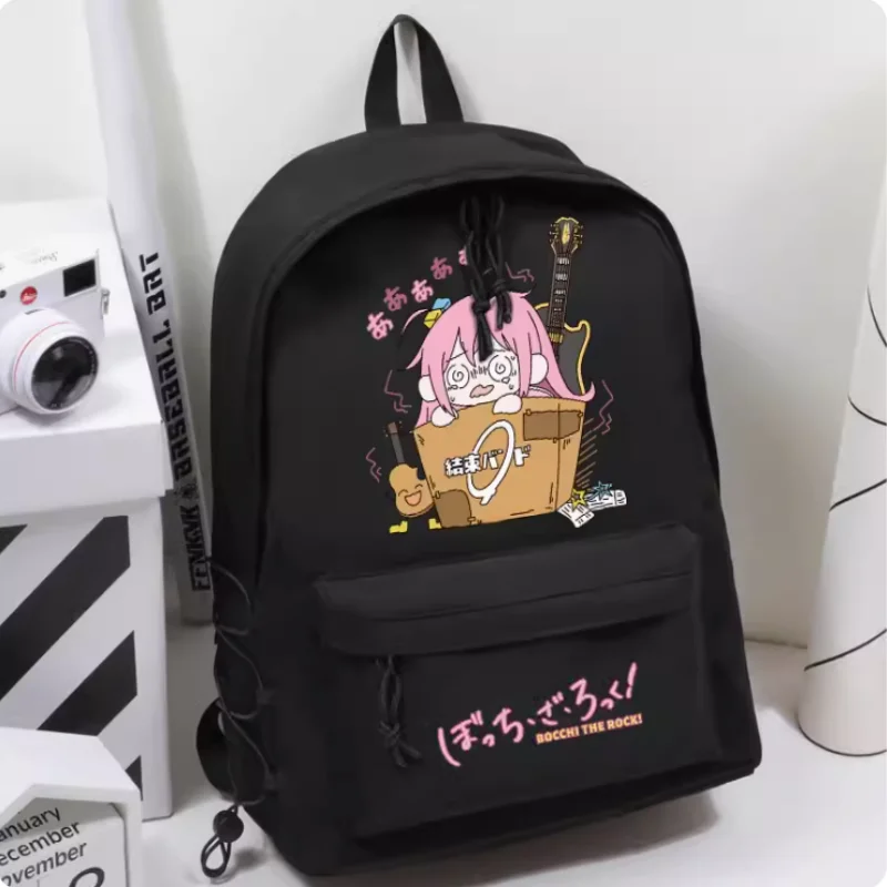 ¡Anime BOCCHI THE ROCK! Gotoh Hitori-mochila con banda elástica para niñas, bolsa de viaje, mochila escolar para adolescentes