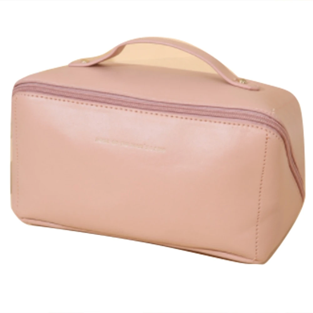 Large Capacity Travel Cosmetic Bag Multifunction Travel Cosmetic Bag Women Toiletries Organizer Make Up Case Tool Pink