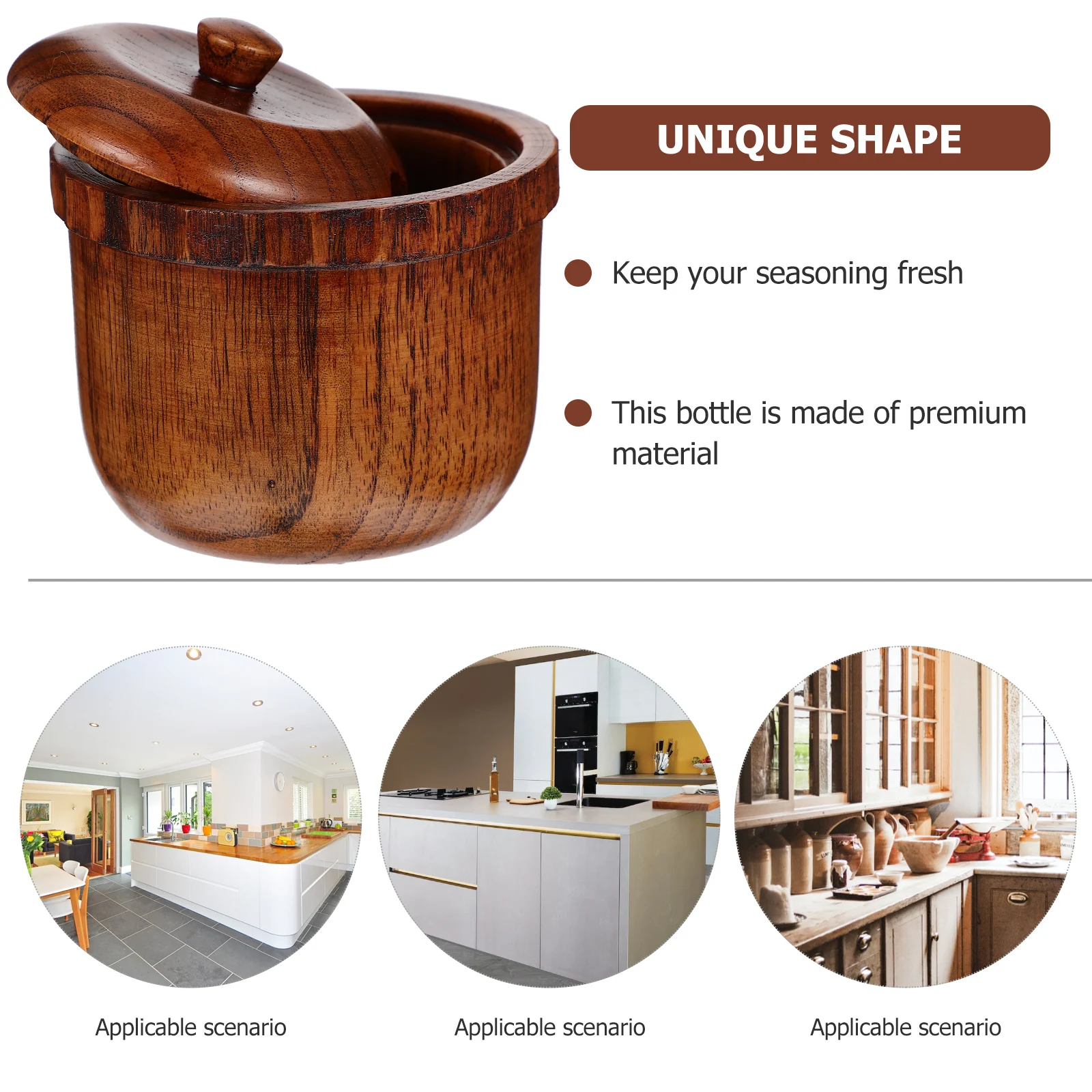

Jujube Wood Sauce Bottle Liquid Seasoning Smooth High Grade Easy Clean Kitchen Cooking Wooden Oil Vinegar Dispenser Soy Jar