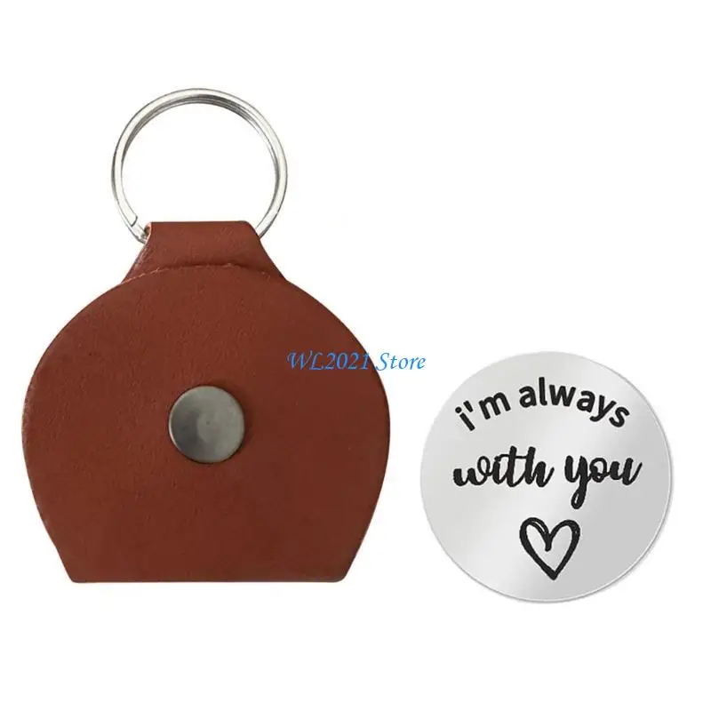

G5GC Portable Inspirational Coin Bag Keychain Pendant for Meaningful Friendship Gifts
