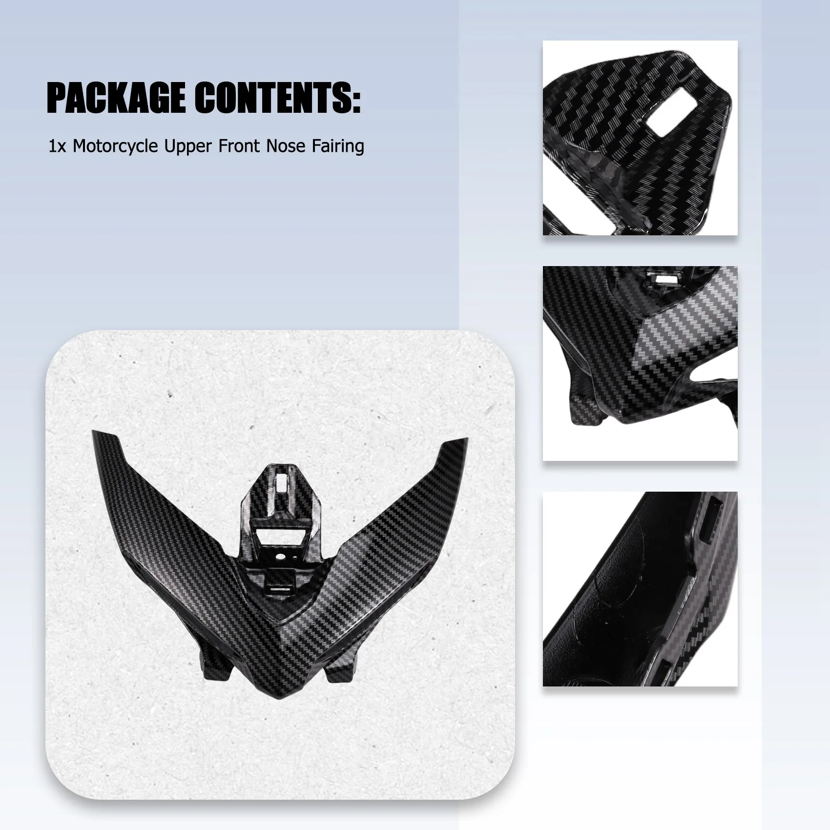 

Precisionn Motorcycle Upper Front Nose Fairing Headlight Cover Cowling Head Panel For Yamaha MT-03 MT03 2021-2023