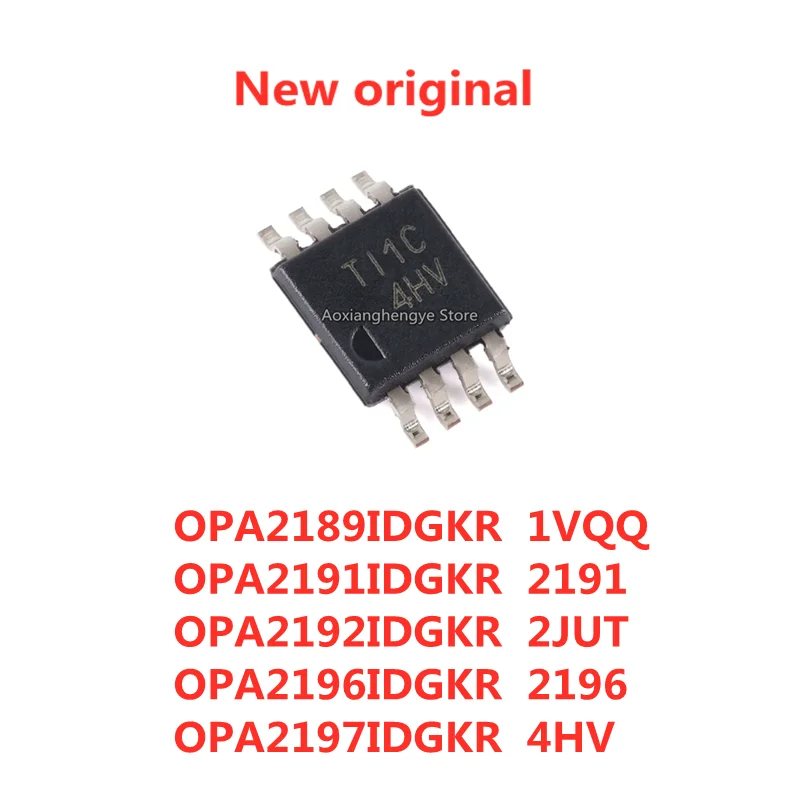 5PCS OPA2189IDGKR 1VQQ OPA2191IDGKR 2191 OPA2192IDGKR 2JUT OPA2196IDGKR 2196 OPA2197IDGKR 4HV VSSOP-8 Dual operational amplifier