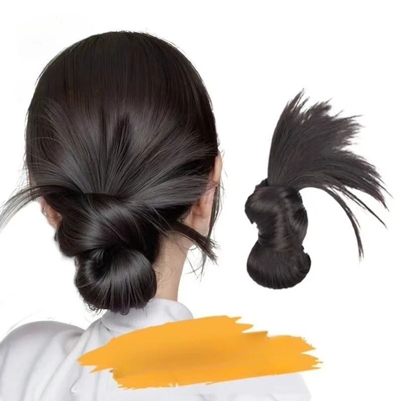 

Chicken feather wig braid ladies, low bun with atmosphere, waterfall wig clip, hair volume enhancer, synthetic braid wig