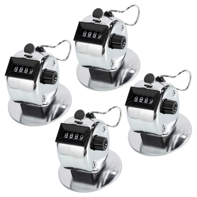 Metal Hand Counter Four Digit Counter Counter Clicks Counter Handheld Clicks Count